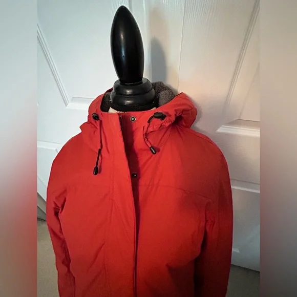 New L.L. Bean Orange Water Proof Jacket with Plush Interior - Picture 7 of 12